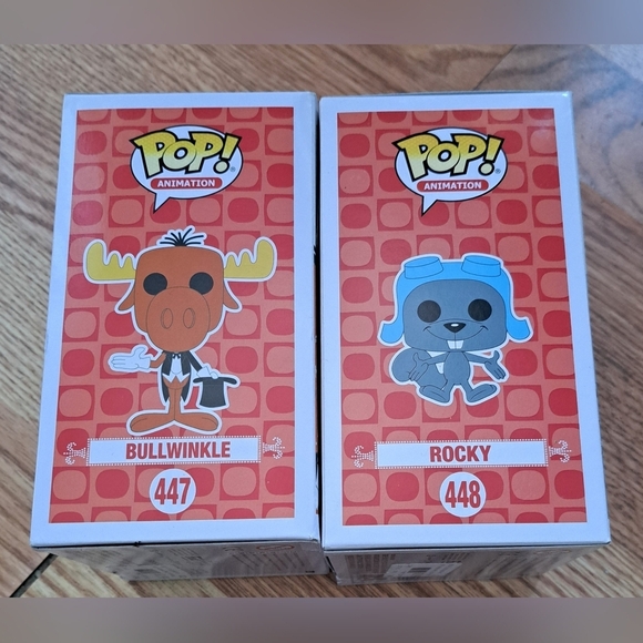 Lot Of 2 Funko Pop Rocky & Bullwinkle Vintage Cartoon Collectible Figurine - Picture 4 of 8